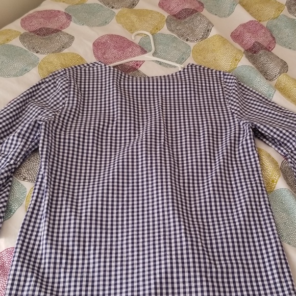 Gingham Bell Sleeve Shirt - Picture 4 of 5